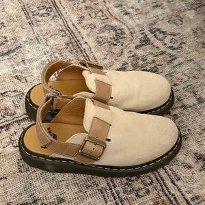 Dr Martens Beige Clogs